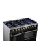 Massimo 48-Inch Freestanding Gas Range, 8 Burners, True Convection Oven