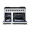 Massimo 48-Inch Freestanding Gas Range, 8 Burners, True Convection Oven