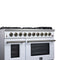 Massimo 48-Inch Freestanding Gas Range, 8 Burners, True Convection Oven