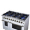 Massimo 48-Inch Freestanding Gas Range, 8 Burners, True Convection Oven