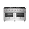 Massimo 60-Inch Freestanding Gas Range, 10 Burners, True Convection Oven