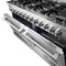 Massimo 60-Inch Freestanding Gas Range, 10 Burners, True Convection Oven