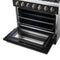 Galiano 36-inch Freestanding Gas Range in with Antique Brass Design, 6 Burners, 83,000 BTU, 5.36 cu.ft. Convection Oven