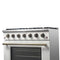 Galiano 36-inch Freestanding Gas Range in with Antique Brass Design, 6 Burners, 83,000 BTU, 5.36 cu.ft. Convection Oven