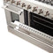 Galiano 48-Inch Freestanding Gas Range, , 8 Burners, 107,000 BTU, Griddle, Double Ovens, Energy Efficient