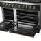 Galiano 48-inch Gas Range & Antique Brass Design, 8 Burners, 107,000 BTU, Griddle, 6.58 cu.ft. Double Ovens