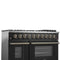 Galiano 48-inch Gas Range & Antique Brass Design, 8 Burners, 107,000 BTU, Griddle, 6.58 cu.ft. Double Ovens