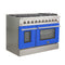 Galiano 48-Inch Freestanding Gas Range, , 8 Burners, 107,000 BTU, Griddle, Double Ovens, Energy Efficient, Doors