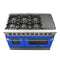 Galiano 48-Inch Freestanding Gas Range, , 8 Burners, 107,000 BTU, Griddle, Double Ovens, Energy Efficient, Doors