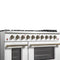 Galiano 48-inch Gas Range & Antique Brass Design, 8 Burners, 107,000 BTU, Griddle, 6.58 cu.ft. Double Ovens