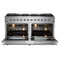 Galiano 60-Inch Freestanding Gas Range, 10 Burners, Double Ovens, Griddle, Energy Efficient