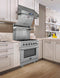 Capriasca 30-Inch Freestanding Gas Range, 4 Burners, True Convection Oven
