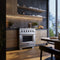 Capriasca 30-Inch Freestanding Gas Range, 4 Burners, True Convection Oven