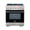 Capriasca 30-Inch Freestanding Gas Range, 4 Burners, True Convection Oven, Door