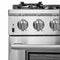Capriasca 36-Inch Gas Range, , 6 Brass Burners, 120,000 BTU, Convection Oven, Energy Efficient