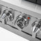 Capriasca 36-Inch Gas Range, , 6 Brass Burners, 120,000 BTU, Convection Oven, Energy Efficient