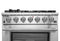 Capriasca 36-Inch Gas Range, , 6 Brass Burners, 120,000 BTU, Convection Oven, Energy Efficient