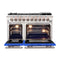 Capriasca 48-inch Gas Range , 8 Brass Burners 160,000 BTU, 6.58 cu.ft. Double Oven, Doors