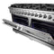 Capriasca 60-Inch Freestanding Gas Range, 10 Burners, True Convection Oven