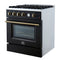 Marco 30-inch Gas Range & Antique Brass Design, 4 Burners 37,000 BTU, 4.32 cu.ft. Convection Oven