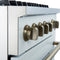 Marco 30-inch Gas Range & Antique Brass Design, 4 Burners 37,000 BTU, 4.32 cu.ft. Convection Oven