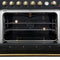 Marco 36-Inch Gas Range & Antique Brass Design, 6 Burners 67,000 BTU, 5.36 cu.ft. Convection Oven