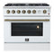 Marco 36-Inch Gas Range & Antique Brass Design, 6 Burners 67,000 BTU, 5.36 cu.ft. Convection Oven
