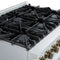 Marco 36-Inch Gas Range & Antique Brass Design, 6 Burners 67,000 BTU, 5.36 cu.ft. Convection Oven