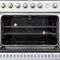 Marco 36-Inch Gas Range & Antique Brass Design, 6 Burners 67,000 BTU, 5.36 cu.ft. Convection Oven