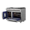 Massimo 48-Inch Freestanding French Door Dual Fuel Range, 8 Burners, True Convection Oven