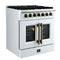Galiano 30-inch Freestanding French Door Dual Fuel Range