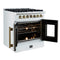 Galiano 30-inch Freestanding French Door Dual Fuel Range