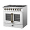 Galiano 36-inch Freestanding French Door Dual Fuel Range