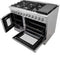 Galiano 48-Inch French Door Dual Fuel Range All , 8 Sealed Burners, 107,000 BTU, Griddle, 6.58 cu.ft. Double Ovens
