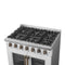 Galiano 36-inch French Door Gas Range and Antique Brass Design, 6 Sealed Burners 83,000 BTU, 5.36 cu.ft. Convection Oven