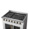 Galiano 36-inch French Door Gas Range and Antique Brass Design, 6 Sealed Burners 83,000 BTU, 5.36 cu.ft. Convection Oven