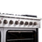Galiano 48-Inch Freestanding French Door Gas Range, 8 Burners, Griddle, Convection Oven, Energy Efficient
