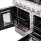 Galiano 48-Inch Freestanding French Door Gas Range, 8 Burners, Griddle, Convection Oven, Energy Efficient