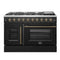 Galiano 48" Freestanding French Door Gas Range in