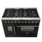 Galiano 48" Freestanding French Door Gas Range in