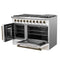 Galiano 48-Inch Freestanding French Door Gas Range, & Antique Brass