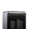 Capriasca 30-Inch Freestanding French Door Gas Range, 4 Burners, Convection Oven, Energy Efficient