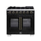 Capriasca 36-Inch Freestanding French Door Gas Range, 6 Burners, Convection Oven, Energy Efficient