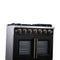 Capriasca 36-Inch Freestanding French Door Gas Range, 6 Burners, Convection Oven, Energy Efficient