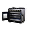Capriasca 36-Inch Freestanding French Door Gas Range, 6 Burners, Convection Oven, Energy Efficient