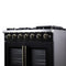 Capriasca 36-Inch Freestanding French Door Gas Range, 6 Burners, Convection Oven, Energy Efficient