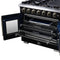 Capriasca 36-Inch Freestanding French Door Gas Range, 6 Burners, Convection Oven, Energy Efficient