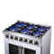 Capriasca 36-Inch Freestanding French Door Gas Range, 6 Burners, Convection Oven, Energy Efficient