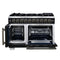 Capriasca 48-Inch Freestanding French Door Gas Range, 8 Burners, Convection Oven, Energy Efficient