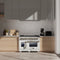 Capriasca 48-Inch Freestanding French Door Gas Range, 8 Burners, Convection Oven, Energy Efficient